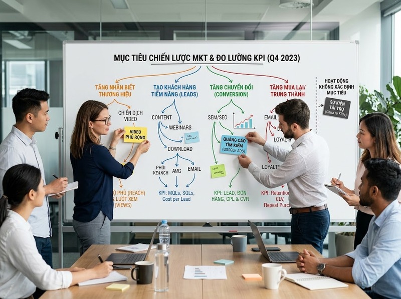 Lựa chọn hoạt động marketing theo mục tiêu, khách hàng, kênh và nguồn lực